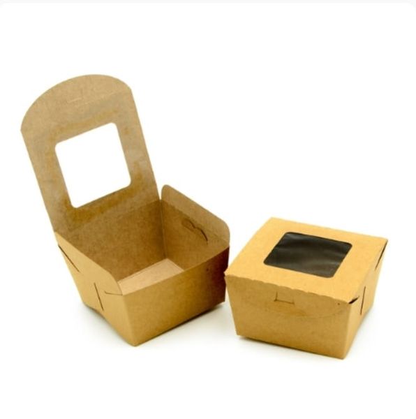 Kraft Brownie Box (Window) pack of 30