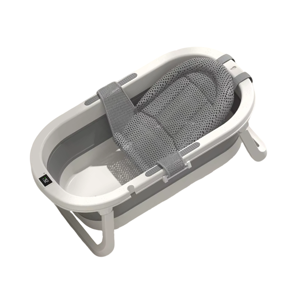 Durable Baby Collapsible Bathtub With Bathing Net &amp; Temperature Sensor