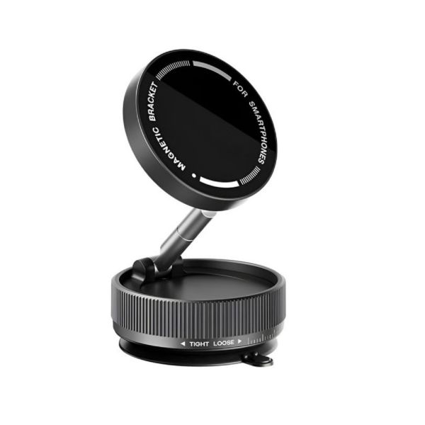 Vacuum Magnetic Car Phone Holder, Suction Cup Phone Mount with 360 Rotation
