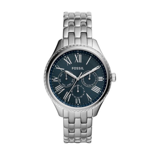 Fossil Redding Multifunction Silver Stainless Steel Watch - BQ3575