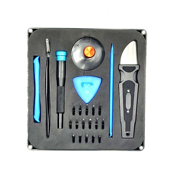 24-in-1 Cellphone, Tablet Precision Screwdriver, Pry, Suction, Tweezers Set