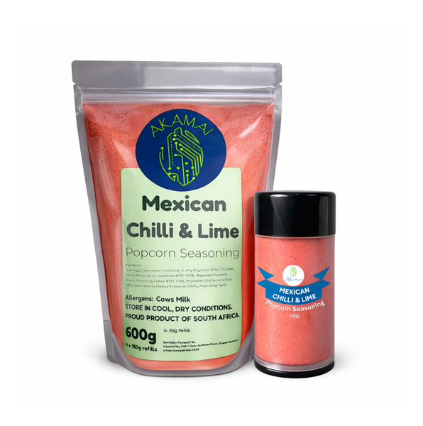 Gourmet Popcorn Seasoning - Mexican Chilli &amp; Lime Flavour Combo