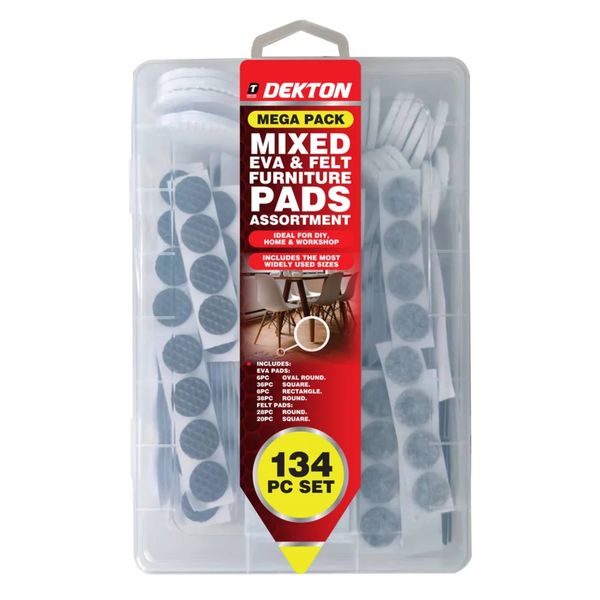 Dekton 134 Piece Eva &amp; Felt Furniture Pads