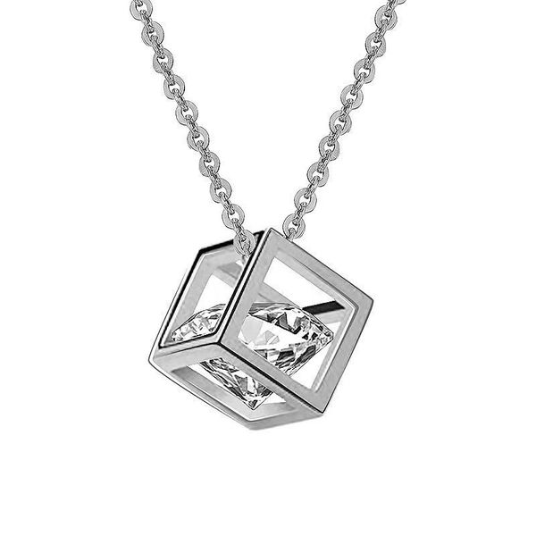 Rubik's Cube Necklace Trendy Square