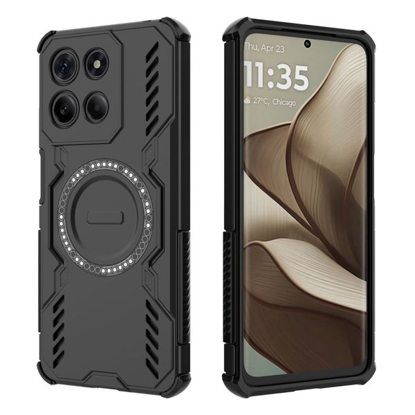 Dissipation Magnetic Back Cover Compatible With Motorola Moto G05