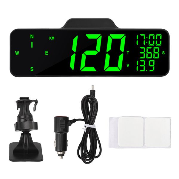 9" Car HUD, GPS Speedometer, Overspeed Alarm