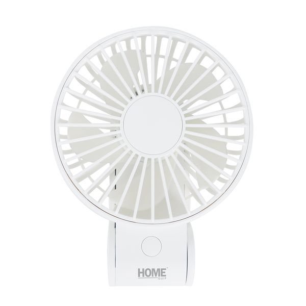 Home Quip Foldable USB Rechargeable Travel Fan - White