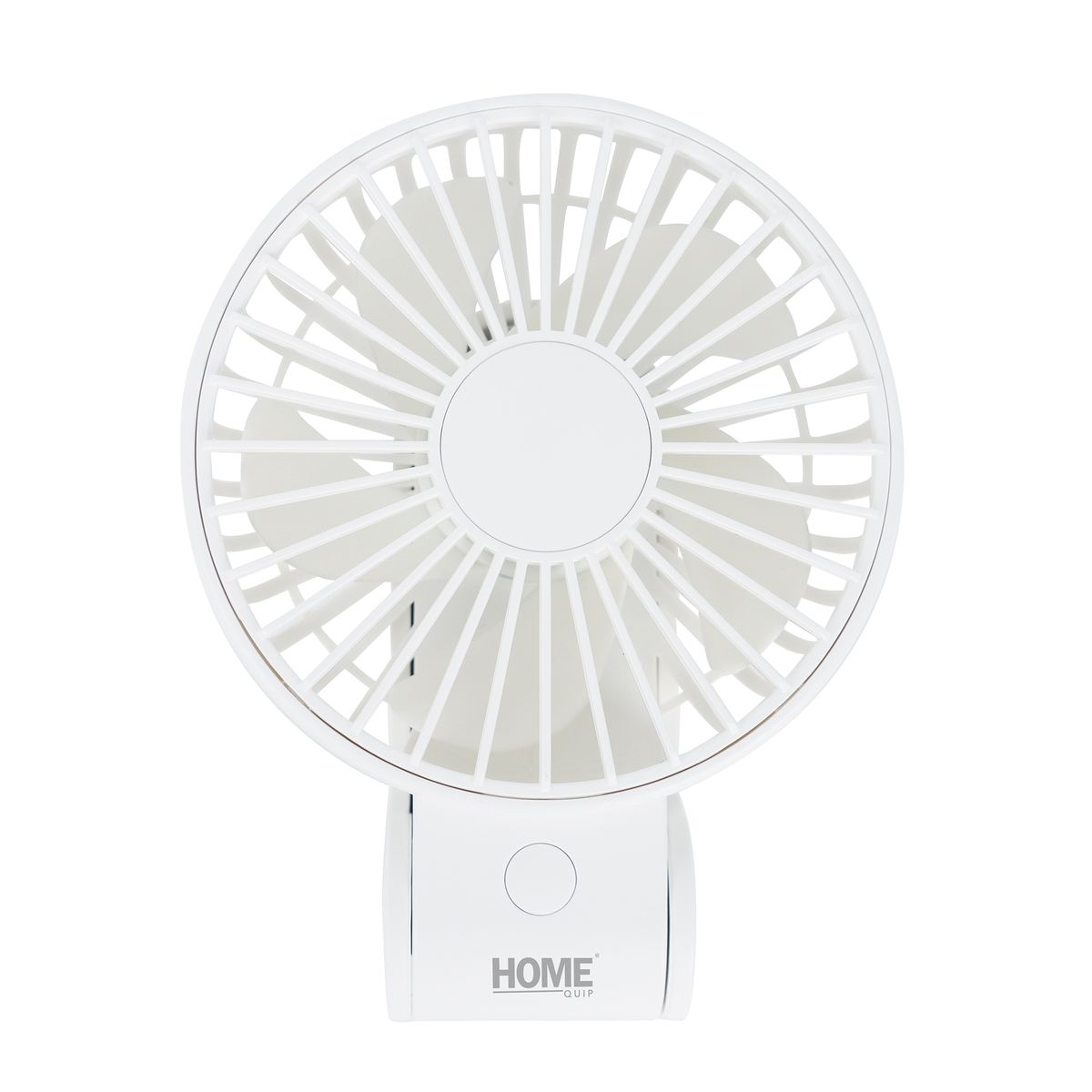 Home Quip Foldable USB Rechargeable Travel Fan - White