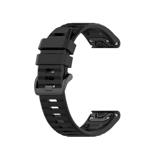 Tinotec 26mm Silicone Smartwatch Strap For Garmin Fenix Series