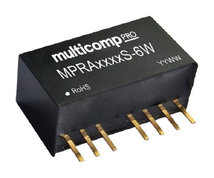 Multicomp Pro (MPRA2415S-6W) Isolated Through Hole DC/DC Converter, 15V