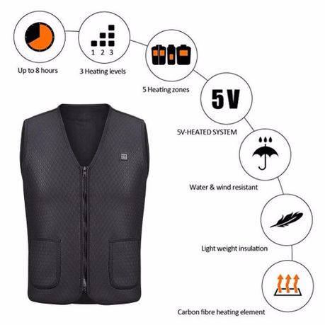 Battery heated vest best sale