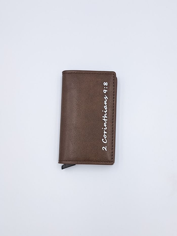 Pop-Up Credit Card Wallet with RFID Blocking