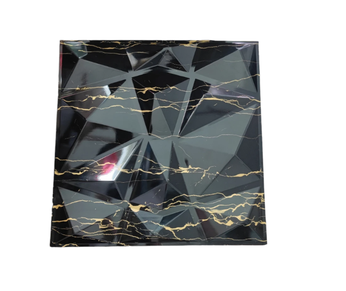 3D Wall &amp; Ceiling Panels 50x50cm - PVC Decorative Cladding Tiles 8 Pack