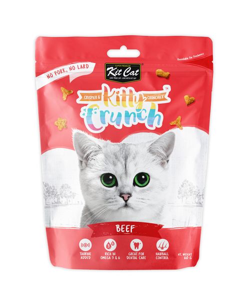 Kit Cat Kitty Crunch Beef Flavour (60g)