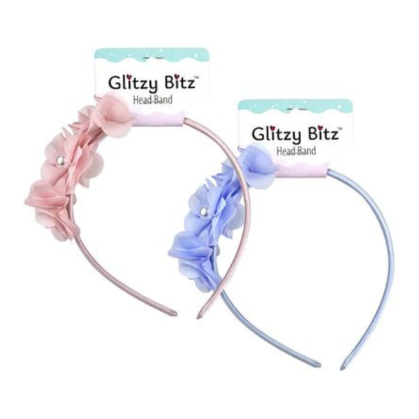 Hair Alice Band Pearl Flower-2 Pack