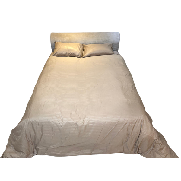 Relax Collection Microfibre Duvet Cover 3 Piece Set - Stone