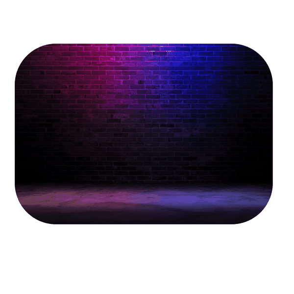 Pink and Blue Wall Printed Mouse Pad