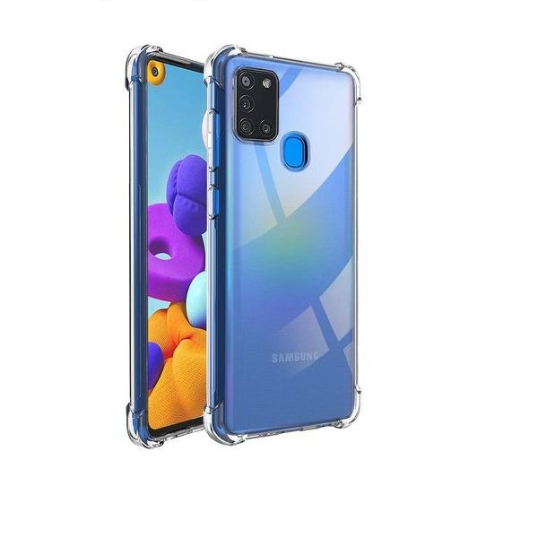 Shockproof Cover for Samsung A21S and Glass Protector