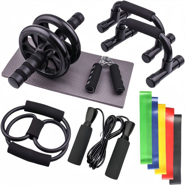 Home Fitness Ab Roller Wheel Set Train Core Strength&amp;Training Equipment