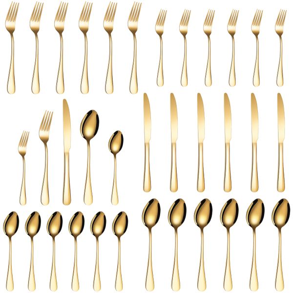 Redisson 30 Piece luxurious Stainless Steel Cutlery Set Spoon, Fork, Knive