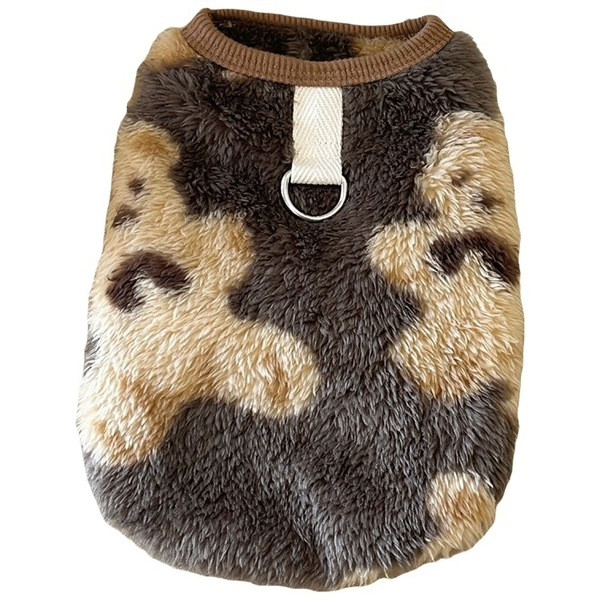 Small and Medium-sized Pet Dogs Autumn and Winter Plush Warm Clothing 1 Pieces