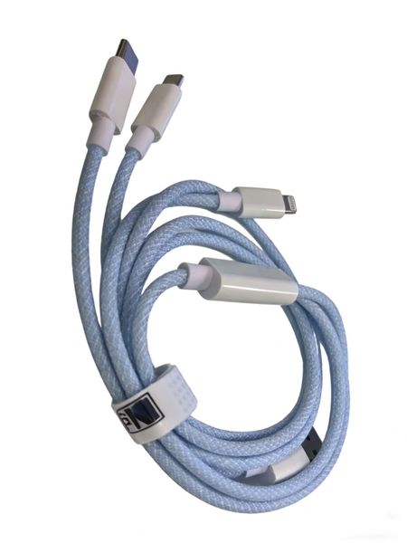 3-in-1 Multi Charging Cable, Compatible with iOS &amp; Android Devices