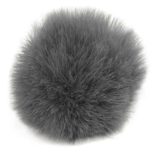 Clip-on Fur - Grey windscreen