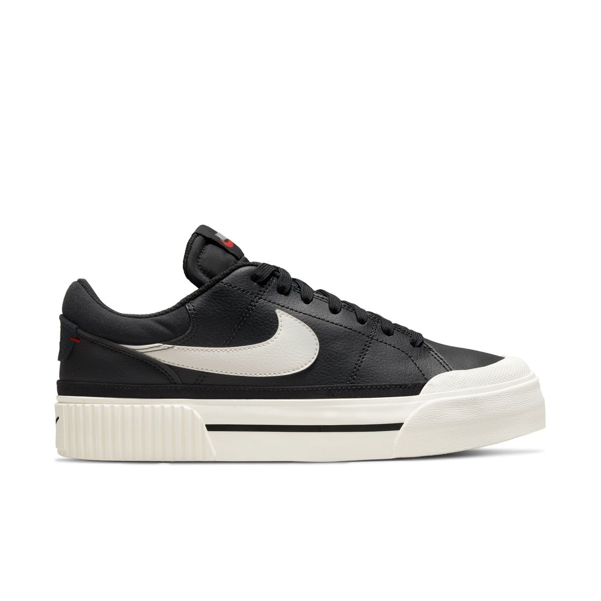 Nike Women #39 s Court Legacy Lift Shoes Black/White/Team Orange Black