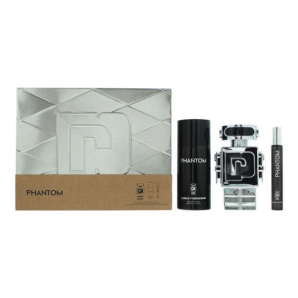 Paco Rabanne Phantom 3 Piece Gift Set: EDT 100ml (Parallel Import)