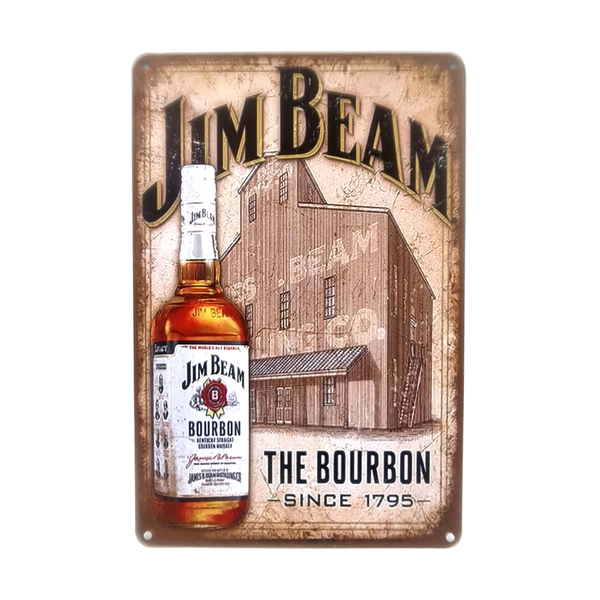 Tin Sign - Jim Beam since 1795