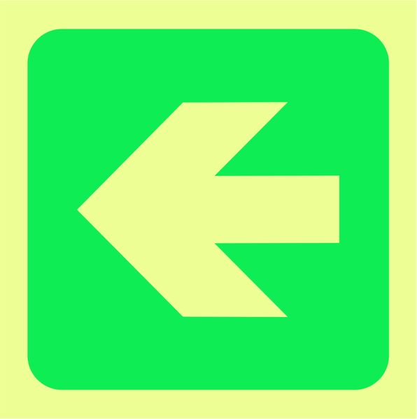 KE22 Arrow Pointing to the Left Sign