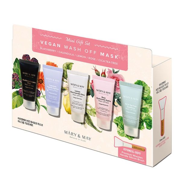 Mary &amp; May Vegan Wash off Mask Mini Set of 5