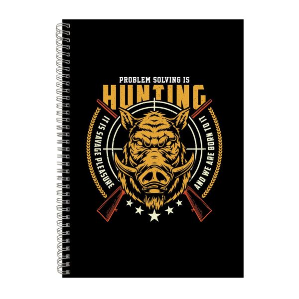 Problem Solving Is Hunting 2 Notebook Hunter Gift Idea A4 Notepad 144