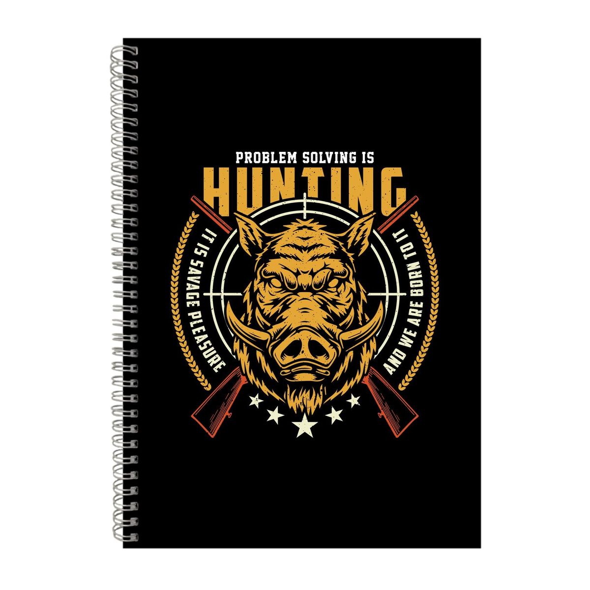 Problem solving is hunting 2 notebook hunter gift idea a4 notepad 144