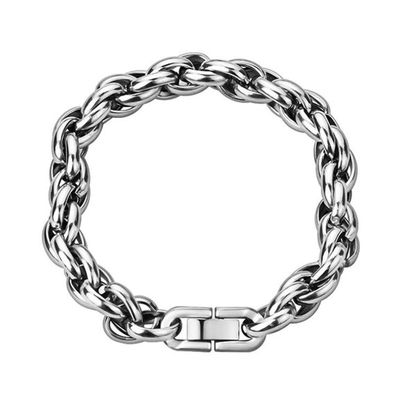 IPSTYLE Men Bracelet Classic Steel Chain Fashion Street Hip Hop Bracelet