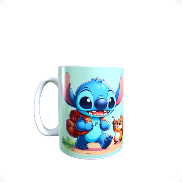 Pink And Blue Lilo And Stitch -Mug