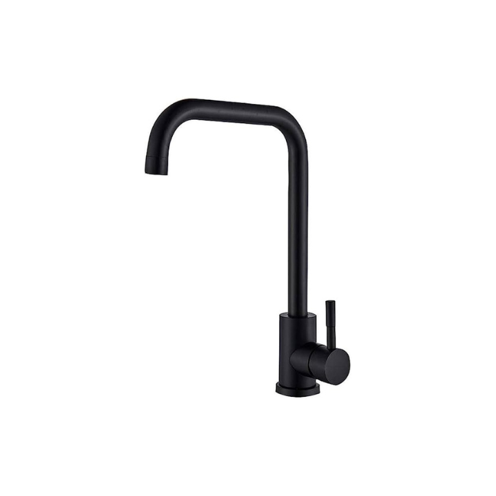 Black Modern Kitchen Rotation Stainless Steel Mixer Tap