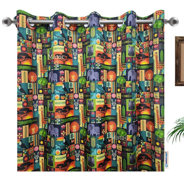 Matoc Designs Curtain - Colourful Africa - Eyelet