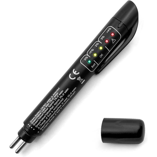 Brake Fluid Liquid Tester with 5 LED Indicators for Car