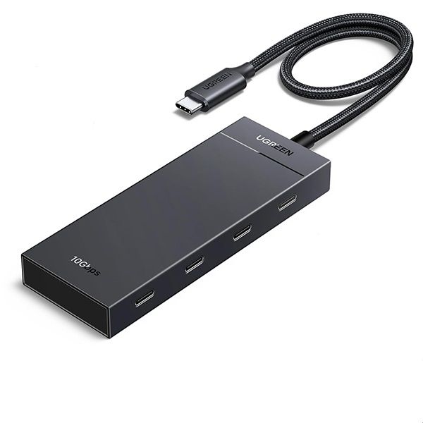 UGreen 55334 USBC V3.2 to 4X USBC+PD Hub-BK