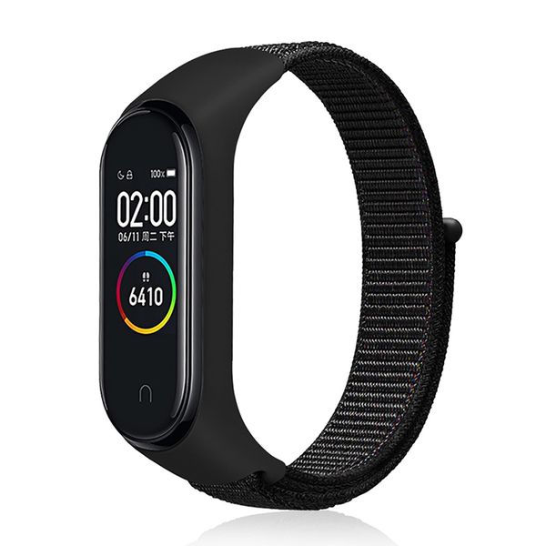 Nylon Weave Watch Strap Compatible with Xiaomi Mi Band3/4/5/6/7/8/9/nfc