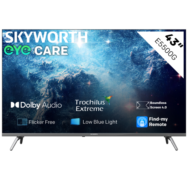 Skyworth 43" E5500G FHD Google Smart TV with Google Assistant