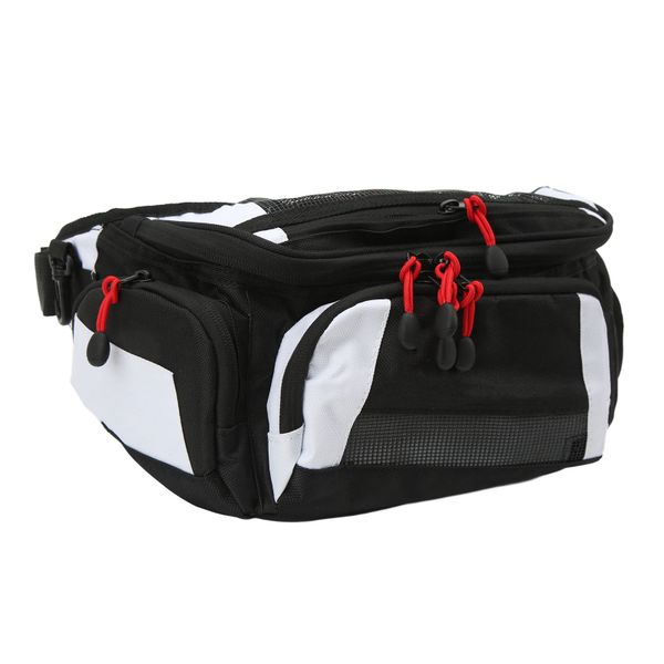 Oxford Motorcycle Racing Fanny Packbag Adjustable Belt Large Capacity White