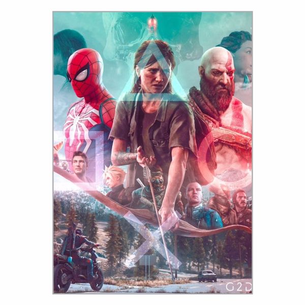 Video Game Collage Poster - A1