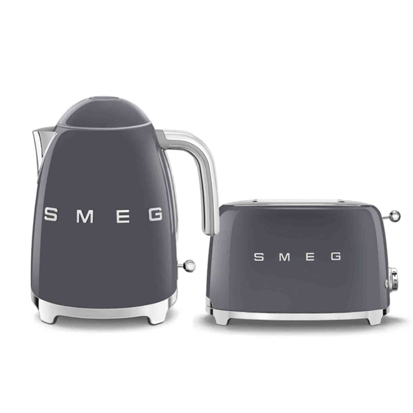 Smeg Kettle &amp; Toaster Combo - Grey