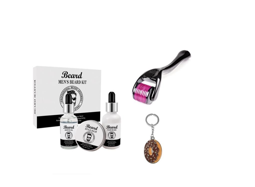 Men's Beard Grooming Kit, Derma Roller & Keyring Shop Today. Get it Tomorrow!