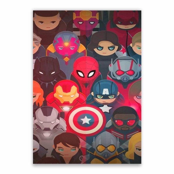 Avengers Cartoon Poster - A1