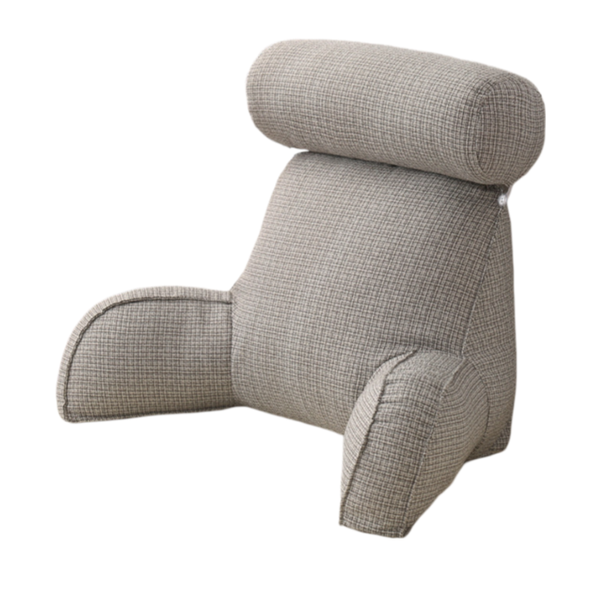 Deluxe Reading Pillow with Armrests &amp; Detachable Lumbar Support - 75X40X40cm