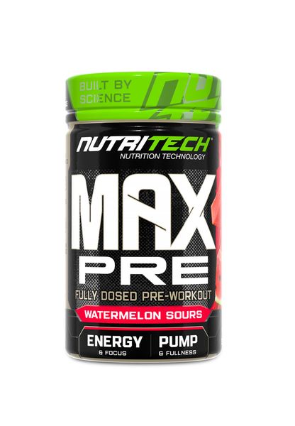 Nutritech MAX Pre Workout Watermelon Sours 450g
