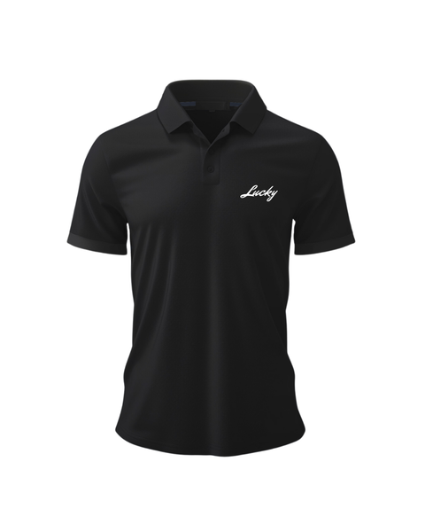 Lucky Golf Shirt | Clubhouse Classics | Black
